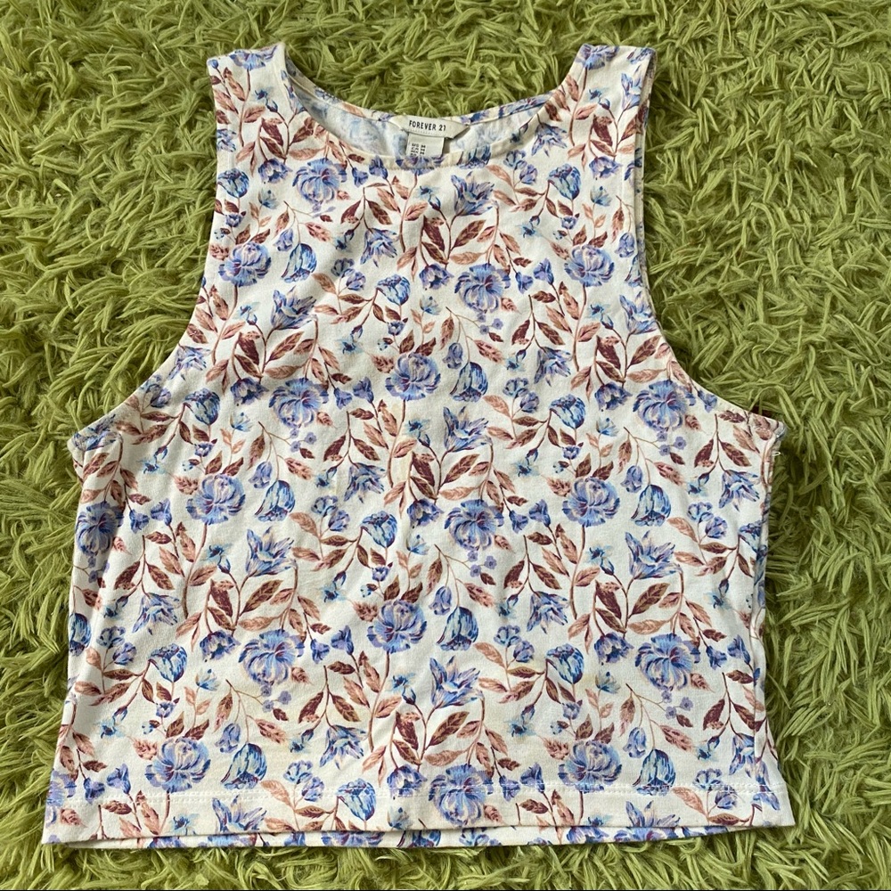floral crop top